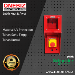 ONEBIZ Heavy Duty LOTO Box Vertical OB 14-OB03 Loto Box Vertical Safety Device Heavy Duty with+Emergency Push Button