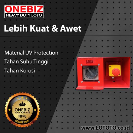 ONEBIZ Heavy Duty LOTO Box Horizontal OB 14-OB06-H Loto Box Safety Device Heavy Duty Complete (Tanpa Safety Padlock)