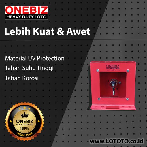 ONEBIZ Heavy Duty LOTO Box Single Battery OB 14-OB02-S Loto Box Safety Device Heavy Duty with Switch Battery Disconnect