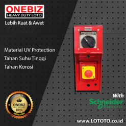 ONEBIZ Heavy Duty LOTO Box Vertical OB 14-OB06 Loto Box Vertical Safety Device Heavy Duty Complete (Tanpa Safety Padlock)