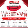 ONEBIZ OB 14-ELEC2-Z06-RED Lototo (Lock Out Tag Out Try Out) Set