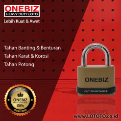 ONEBIZ Heavy Duty Loto OB 14-BDG0825C 4 Digit Combination Padlock 7D×25H