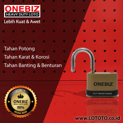 ONEBIZ Heavy Duty Loto OB 14-BDG0825C 4 Digit Combination Padlock 7D×25H
