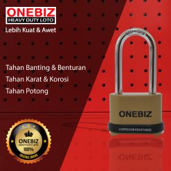 ONEBIZ Heavy Duty Loto OB 14-BDG0857C 4 Digit Combination Padlock 7D×57H