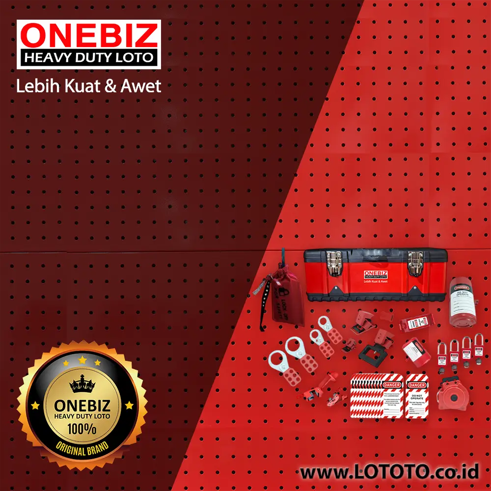 ONEBIZ Heavy Duty Loto OB 14-COM-SLHB-0001 Lototo (Lock Out Tag Out Try Out) Set ONEBIZ Heavy Duty Loto OB 14-COM-SLHB-0001 Lototo (Lock Out Tag Out Try Out) Set