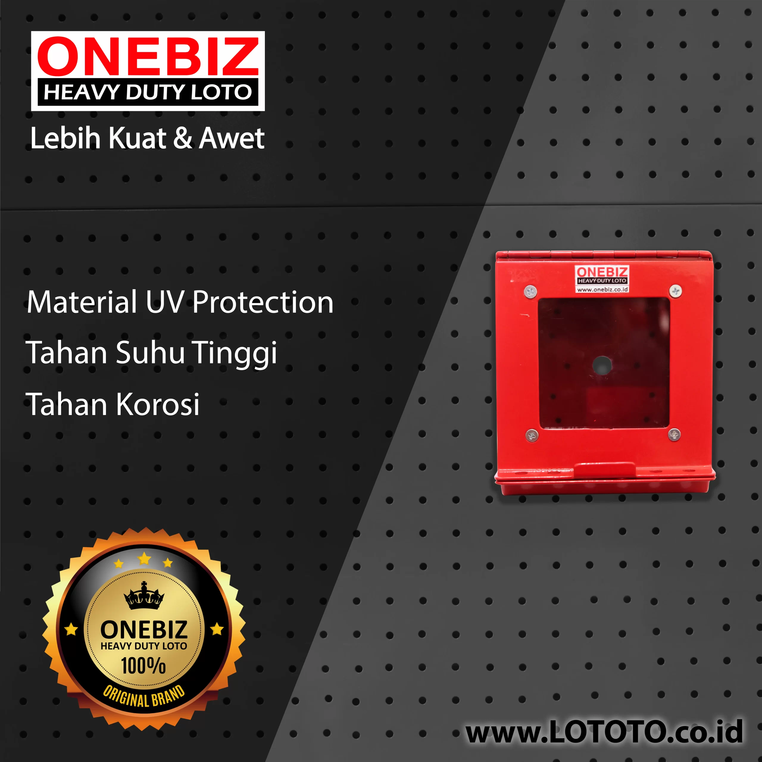 ONEBIZ Heavy Duty LOTO Box Single Device OB01 oto Box Safety Device Heavy Duty (Box Only)