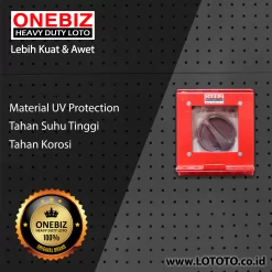 ONEBIZ Heavy Duty LOTO Box Single Device OB02 Loto Box Safety Device Heavy Duty with Switch Button