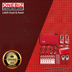 ONEBIZ Heavy Duty Loto Set OB 14-ELEC-BDZ05-0005 Breaker Lockout Tagout Electrical Loto Kit