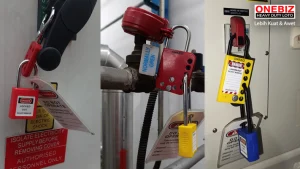 Gembok Lockout (Safety Padlock) ONEBIZ untuk mengunci sumber energi