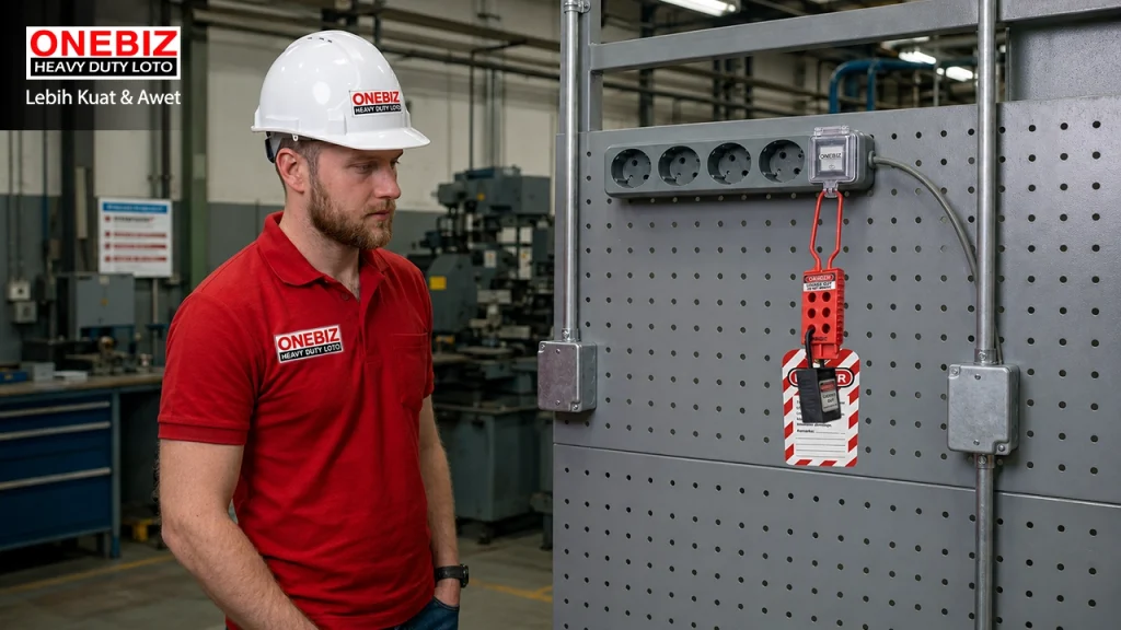 Loto Device Electrical ACB ONEBIZ untuk Mengunci sumber energi