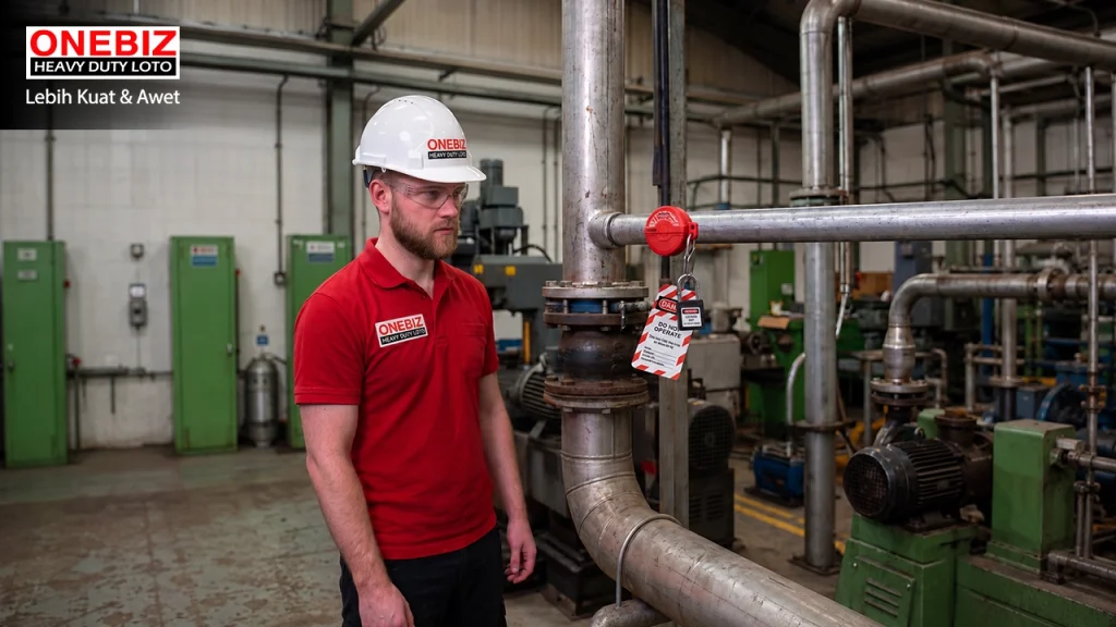 Loto Device Mechanical Gate Valve ONEBIZ untuk Mengunci sumber energi