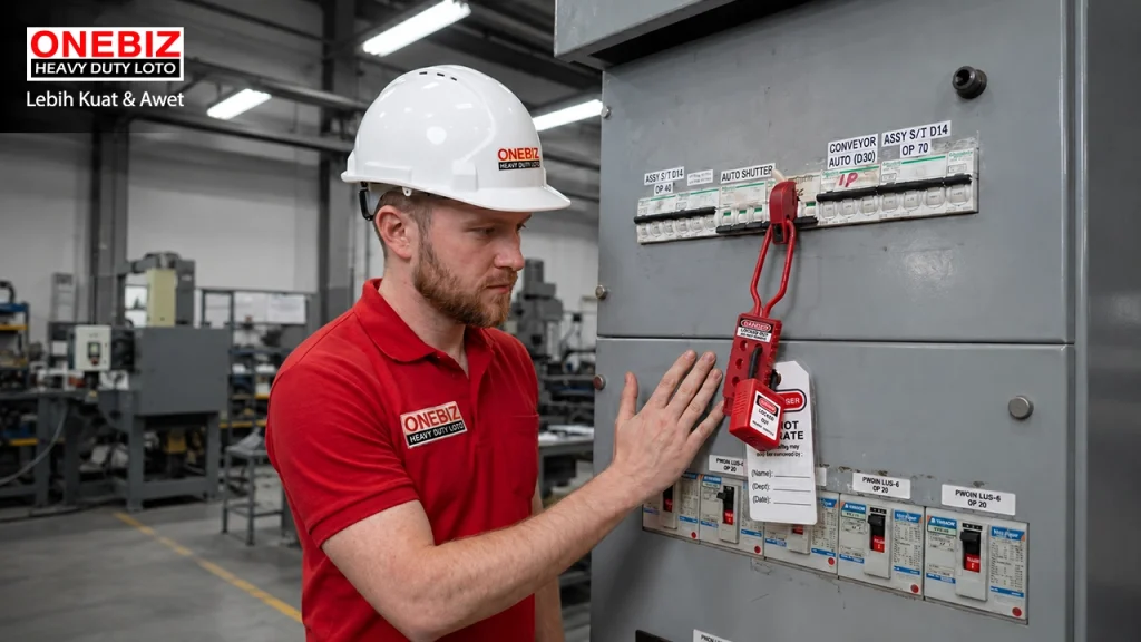 Loto Electrical MCB ONEBIZ untuk Mengunci sumber energi