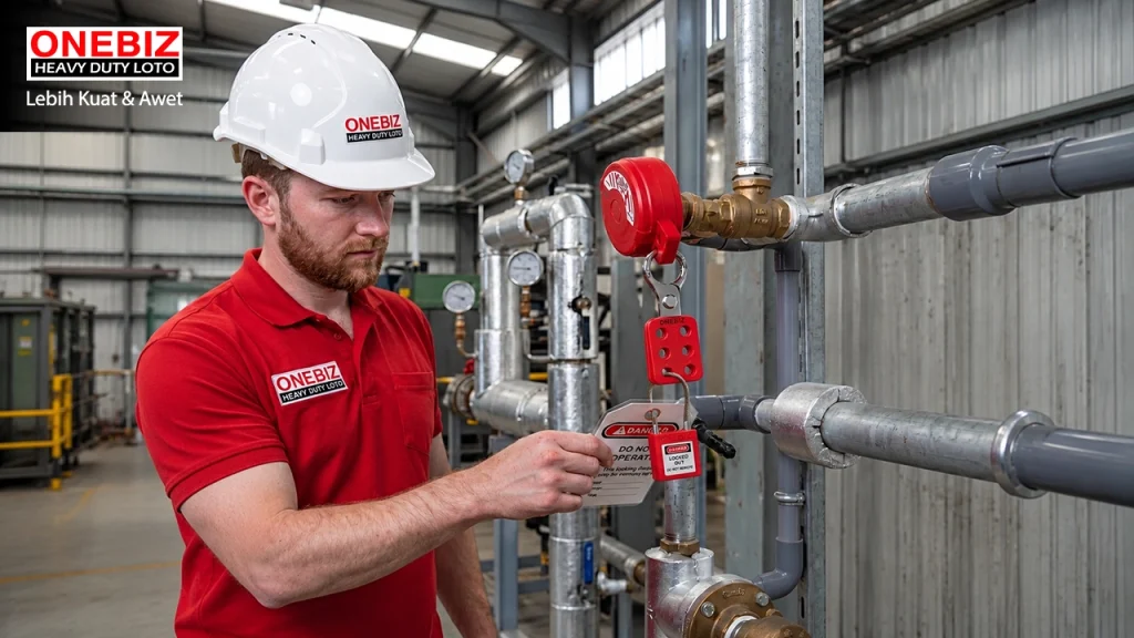 Loto Padlock Cable Safety ONEBIZ untuk Mengunci sumber energi