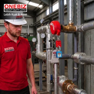 Gembok Lockout (Safety Padlock) ONEBIZ untuk mengunci sumber energi