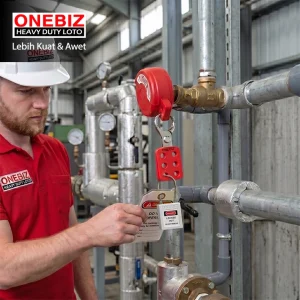 Gembok Lockout (Safety Padlock) ONEBIZ untuk mengunci sumber energi