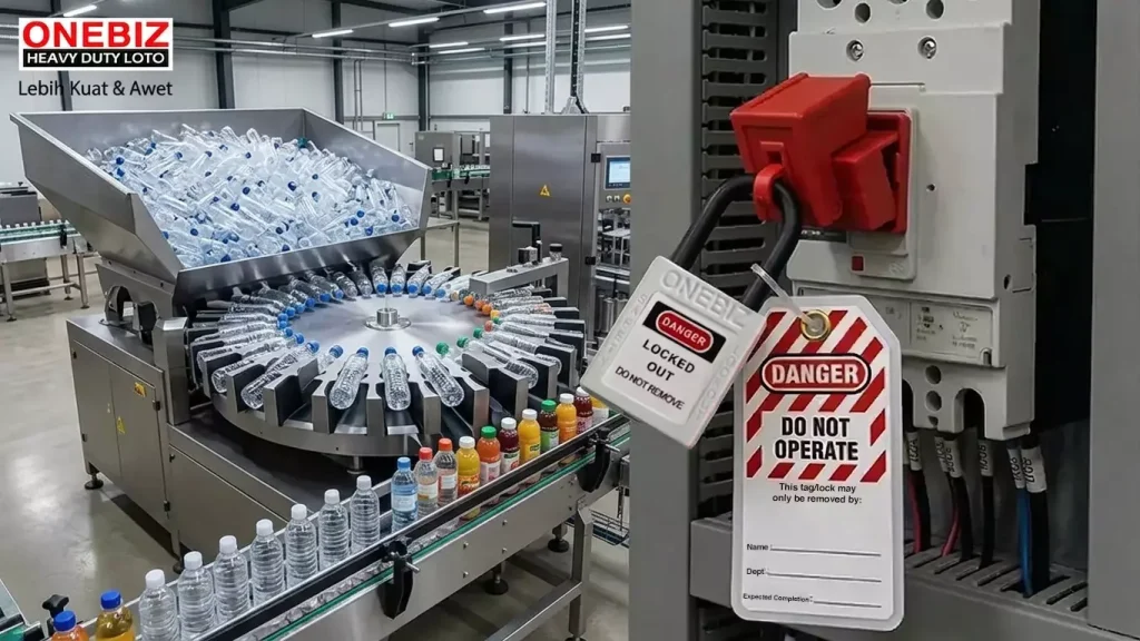 LOTO untuk Mesin Bottle Unscrambler