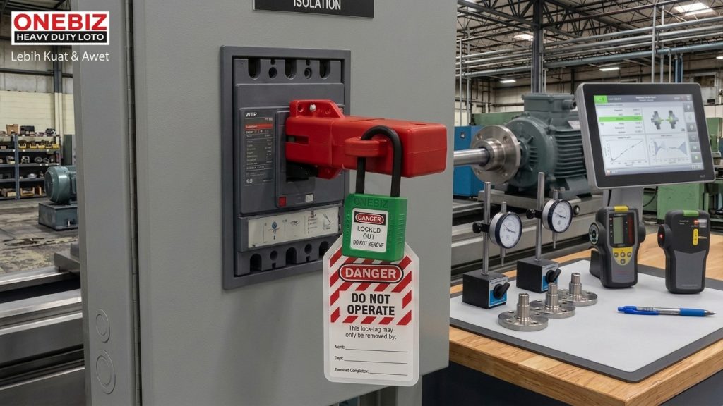 LOTO BEFORE MACHINE ALIGNMENT