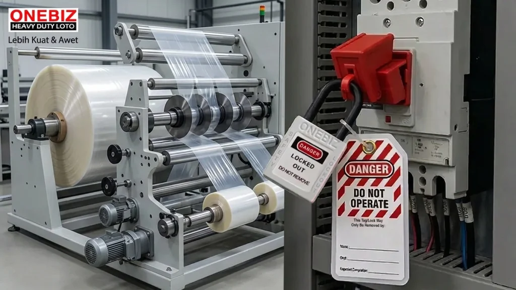 LOTO UNTUK MESIN SLITTING & REWINDING