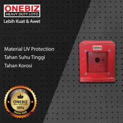 ONEBIZ Heavy Duty LOTO Box Single Battery OB 14-OB01-S Loto Box Safety Device Heavy Duty (Box Only) untuk mengunci sumber energi
