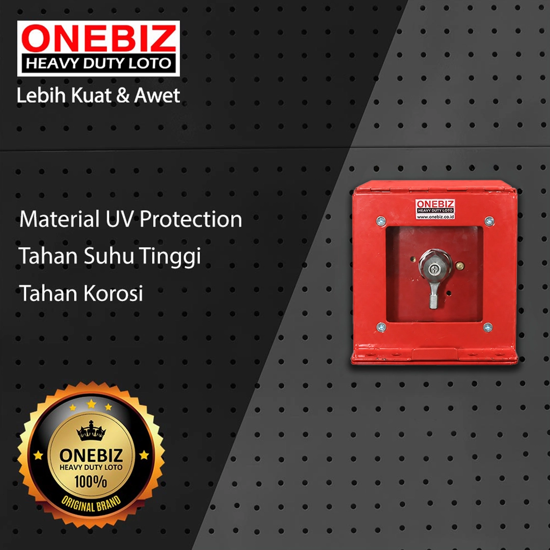 ONEBIZ Heavy Duty LOTO Box Single Battery OB 14-OB02-S Loto Box Safety Device Heavy Duty with Switch Battery Disconnect ONEBIZ Heavy Duty LOTO Box Single Battery OB 14-OB02-S Loto Box Safety Device Heavy Duty with Switch Battery Disconnect untuk mengunci sumber energi