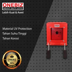 ONEBIZ Heavy Duty LOTO Box Single Battery OB 14-OB08-S Loto Box Safety Device Heavy Duty with Padlock Padlock untuk mengunci sumber energi