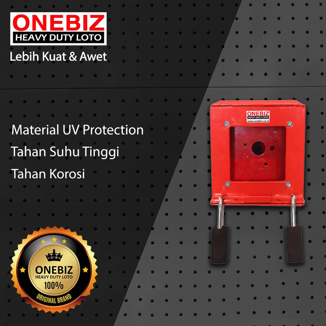 ONEBIZ Heavy Duty LOTO Box Single Battery OB 14-OB08-S Loto Box Safety Device Heavy Duty with Padlock ONEBIZ Heavy Duty LOTO Box Single Battery OB 14-OB08-S Loto Box Safety Device Heavy Duty with Padlock Padlock untuk mengunci sumber energi